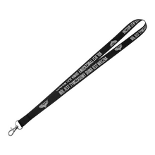BELTOR SMYCZ / KEY HOLDER "BÓL JEST TYMCZASOWY" - czarny/black B0634 *