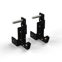 BELTOR HRD SYSTEM UCHWYTY NA SZTANGĘ / J-HOOKS RIG RACK 22X12cm czarny/black  HA6801