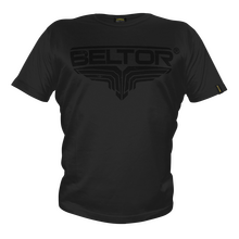 BELTOR BW T-SHIRT  FIGHT BRAND "BLACK ON BLACK FB"  czarny/black     S   B0708 *
