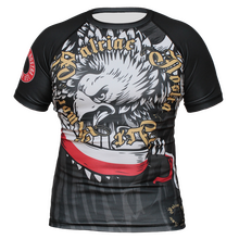 BELTOR BW RASHGUARD SHORT SLEEVE "AMOR PATRIAE" czarny/black    S B1510 *