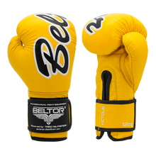 BELTOR RĘKAWICE BOKSERSKIE / BOXING GLOVES "VICTOUS"  14oz - żółty/yellow B0841