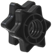 BELTOR - HRD SYSTEM LINE - ZACISKI GWIAZDOWE TWORZYWO NA GRYF (KOMPLET) 25mm czarny/black H0121